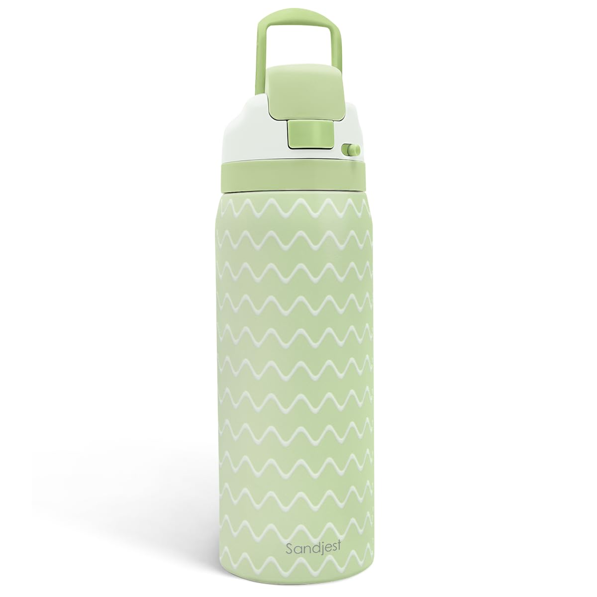 Wave Insulated Stainless Steel Water Bottle with Straw for Sports and Travel, 32oz, Gifts for Women Girls Friends Teens Birthday