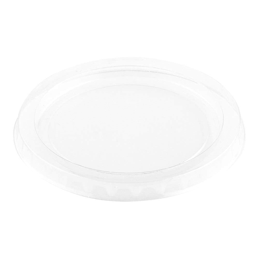 Restaurantware Lids Only: Basic Nature Sauce Cup Lids 100 Plastic Condiment Cup Lids - Compatible With Portion Cup Lids Disposab