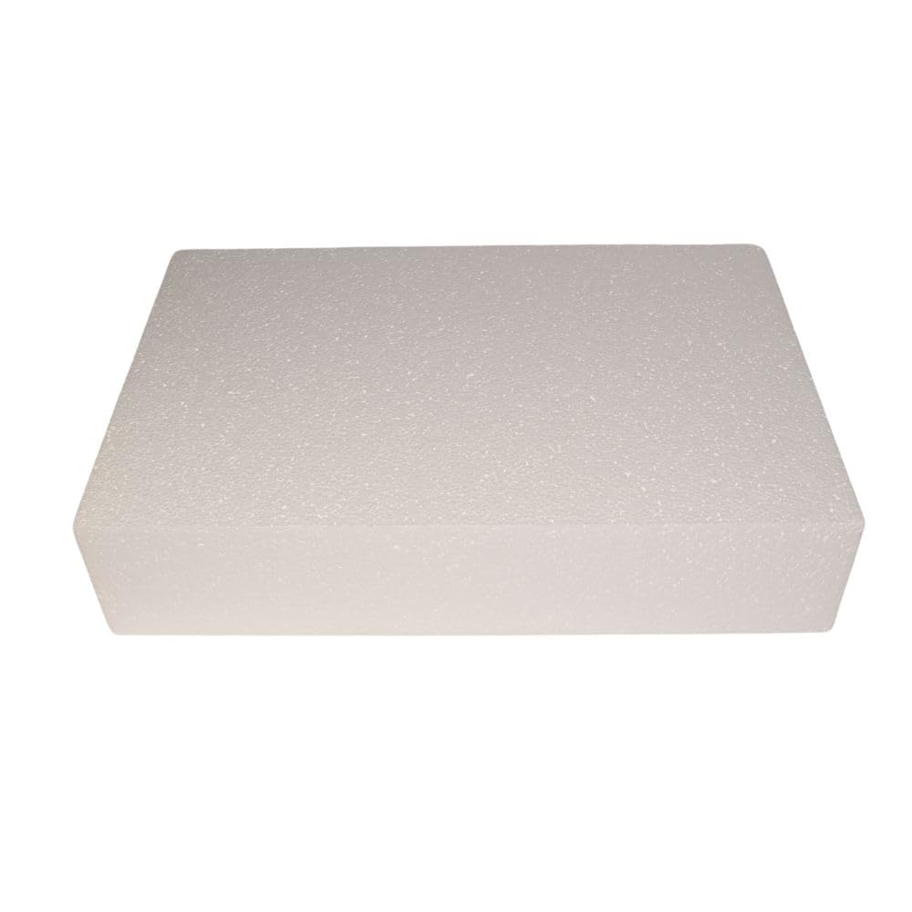 Oasis Supply Dummy Half Sheet Cake, 12 x 18 x 4, White