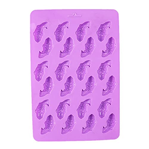 2Pcs 24 Cavity Koi Fish Carp Goldfish Silicone Molds For Diy Fondant Candy Making Chocolate Mold Desserts Ice Cube Trays Gum Cla