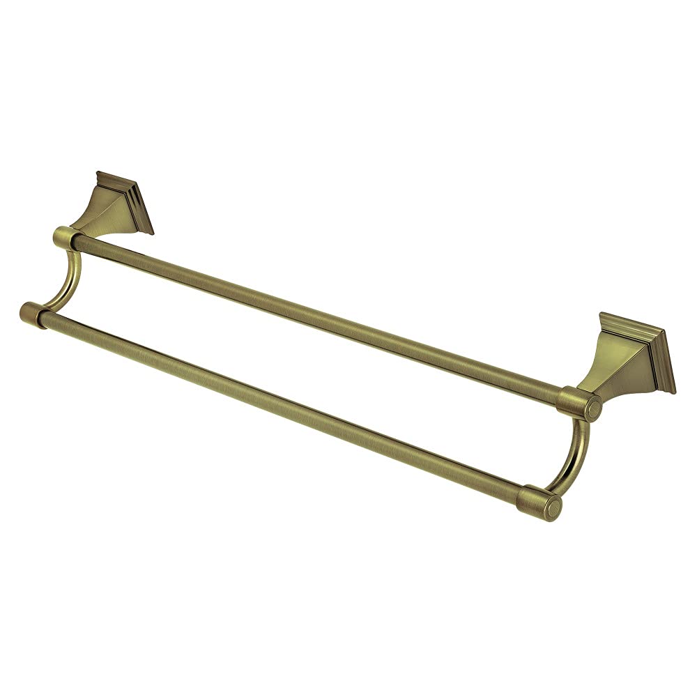 Kingston Brass BAH6123AB Monarch 24-Inch Dual Towel Bar  Antique Brass