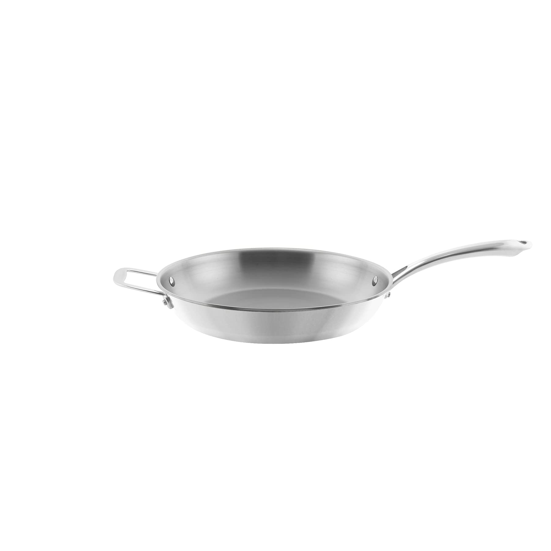 Chantal 3.Clad Tri-Ply 11 Inch Stainless Steel Fry Pan, Polished Stainless Steel