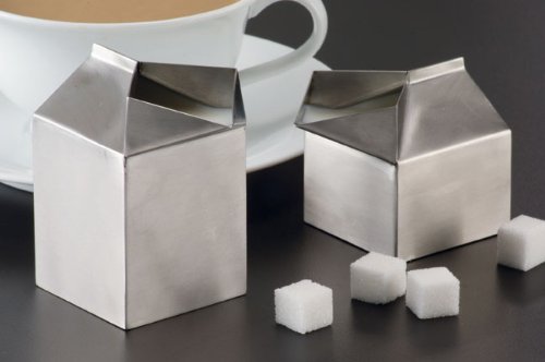 American Metalcraft Mcc300 Stainless Steel Milk Carton Creamer Dispenser, Silver, 3-Ounce