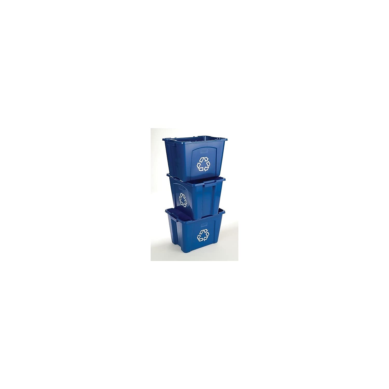 Rubbermaid Fg571473Blue Recycling Tote, 14 Gal 11-3/4'' W X Resin