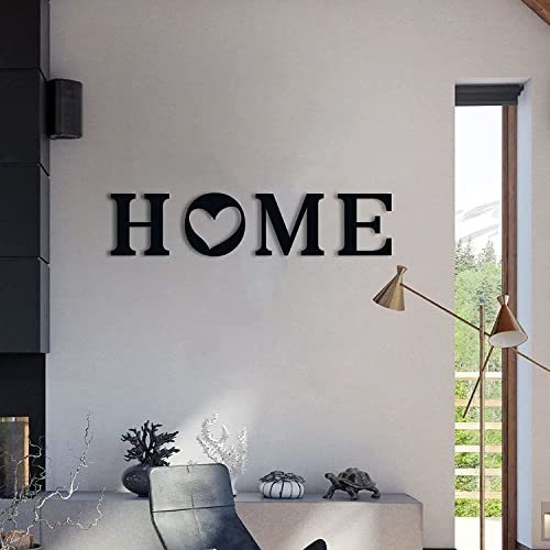 Meraki Mart Black Wooden Home Sign Wall Art  6-Inch Letters, Hanging Dcor For Home, Office, Bedroom & Living Room