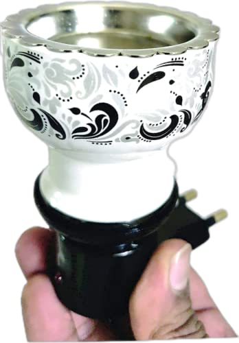 90 Degree Shock Proof Electric Aroma Camphor Diffuser For Home Fragrance Kapoor Dani Incense Holder Oil Burner (Mix Colours) 8X7