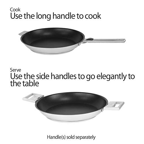 Cristel Strate Fryingpan, 12'', Silver