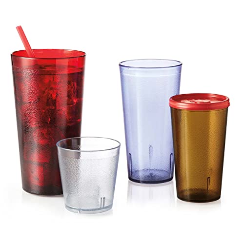 G.E.T. 6612-1-Cl-Ec Heavy-Duty Plastic Restaurant Tumblers, 12 Ounce, Clear (Set Of 4)