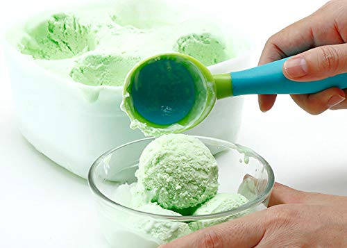 Ice Cream Scoop, 2Pcs Nonstick Anti-Freeze Food Grade Ppr + Rubber Ice Cream Scooper With The Hung Hole Design, Comfortable Hand