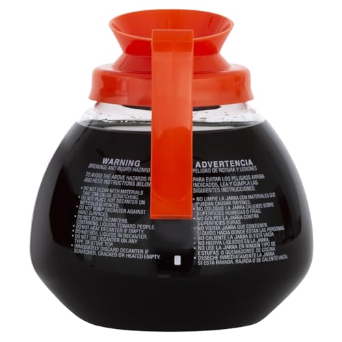 Bunn 12-Cup Glass Coffee Decanter, Orange