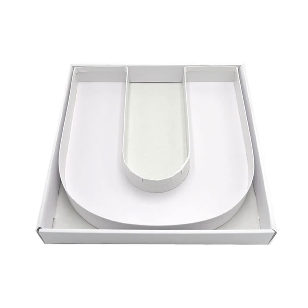 SHENGHE 12 Fillable Cardboard Letter Charcuterie Gift Cupcake Box With Cover Sweets Packaging (U)