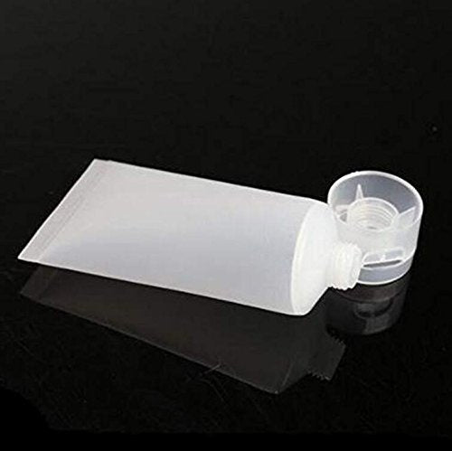 20Pcs 15Ml/0.51Oz Transparent Empty Refillable Plastic Soft Packing Tubes Bottle Container For Body Lotion Cosmetics Sample Sham