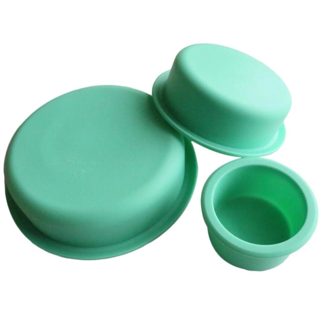 CALANDIS 3 Tiers Round Cake Pans Jelly Prepared Food Chocolate Sugarcraft Molds Tins