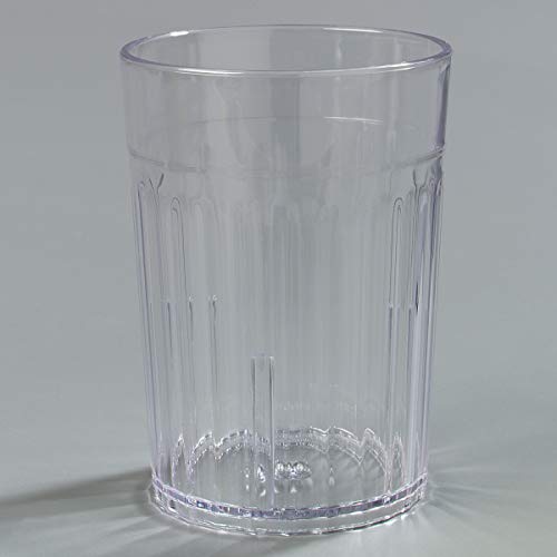 Carlisle FoodService Products Bistro Tumbler Plastic Tumbler for Restaurants  Catering  Kitchens  Plastic  10.2 Ounces  Clear