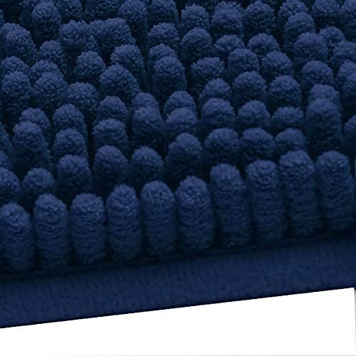 Madeals Chenille Bath Rug Set 3 Piece Bathroom Contour Rugs Combo, Soft Shaggy 2 Piece Bath Shower Mat And U-Shaped Toilet Floor