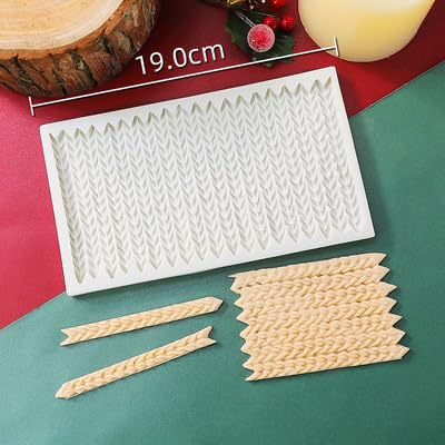 Fondant Sweater Knit Knitting Texture Silicone Chocolate For Fondant Chocolate Cake Decoration Silicone