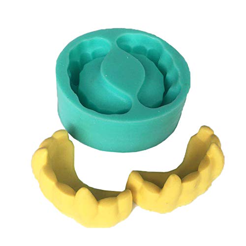 Cestony Vampire Tooth Silicone Molds For Diy Cake Fondant Biscuit Cookies Sugar Pudding Chocolate Hard Candies Dessert Decor