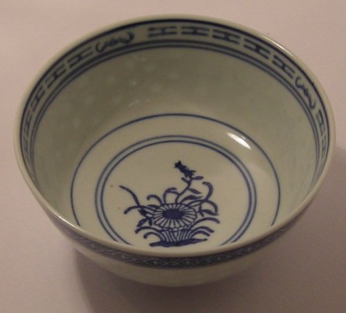 Kitchencookshop Rice Pattern/Ceramic Bowl And Spoon Set 1620A