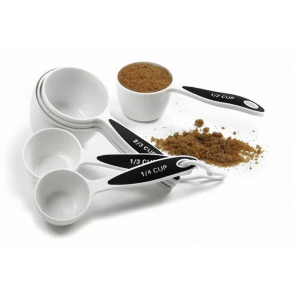 Norpro Grip-Ez Measuring Cup Set Of 6 New Bpa Free Plastic Comfortable Grip, White