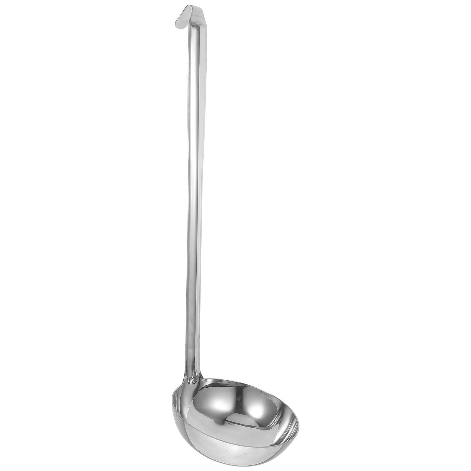 Soup Ladle Stainless Steel with Hanging Hook Long Handle