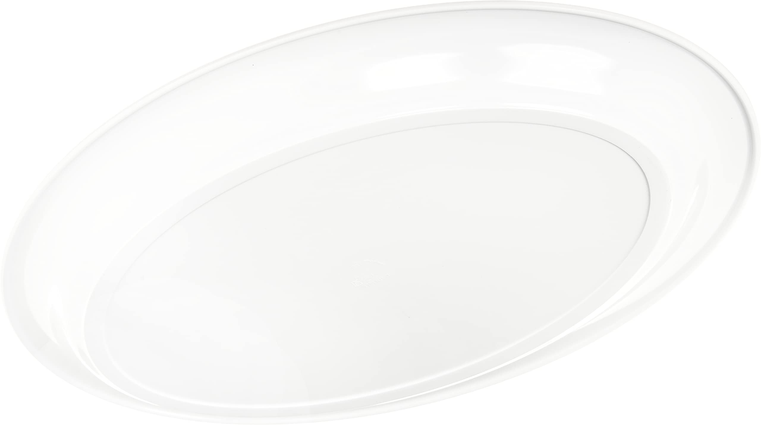 Carlisle Foodservice Products Displayware Plastic Catering Platter 21'' X 15'' White