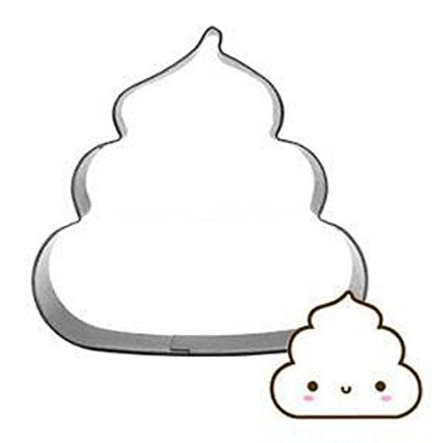 2.8-Inch Poo Biscuit Cookie Cutter - Stainless Steel