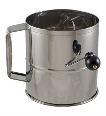 Crestware SFS08 Stainless Steel 8 Cup Flour Sifter