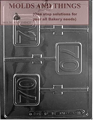 70Th Birthday Chocolate Candy Mold Numbers And Letters Chocolate Candy Mold With Copywrited Molding Instructions