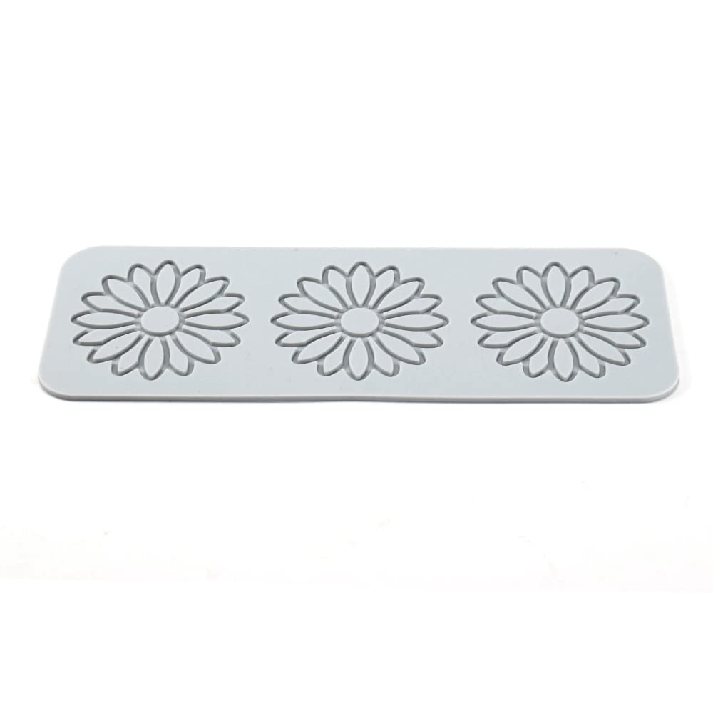 Tuke 3D Leaves Silicone Molds Flower Cake Fondant Mat Bee Leaf Pastry Moulds Rose Impression Chocolate Hollow Lace Mold (Sunflow
