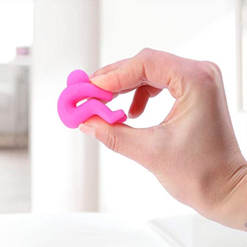 zswell Spill Stopper 4 Pack Silicone Lid Covers - Green and Pink, Large, Kitchen Cooking Tools