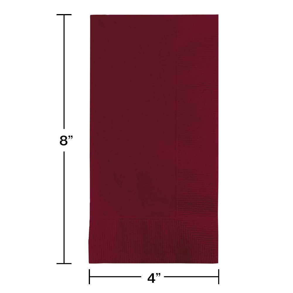 Creative Converting Burgundy Red Paper Dinner Napkins