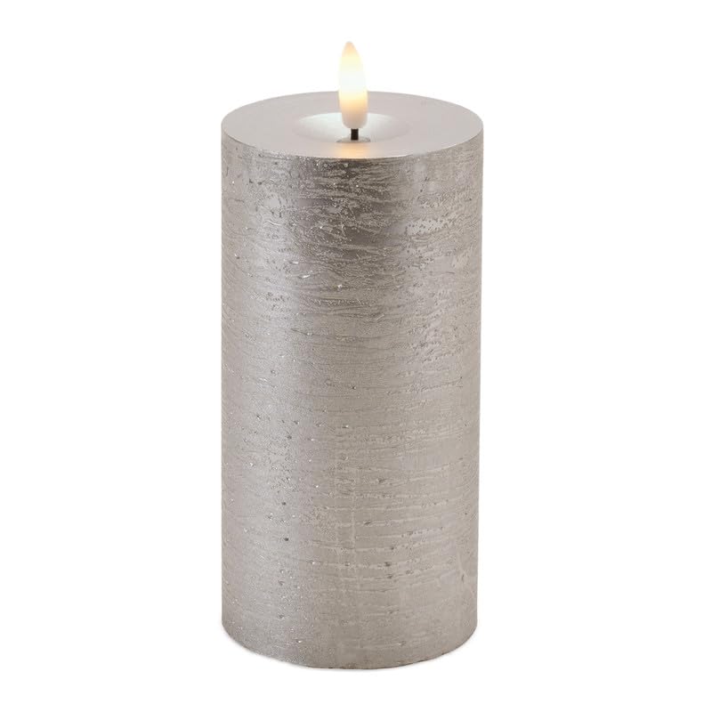 FIA Wick Candle (Set of 2) 3D x 6H Wax/Plastic 4 & 8 Hr Timer 2 C Batteries Not Included