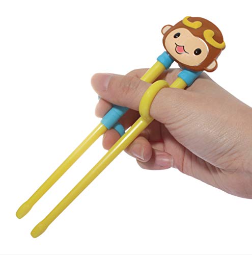 Monkey Training Chopsticks For Right-Handed Children, Kids & Teens, 1 Pair - Cute, Eco-Friendly, Reusable, Durable