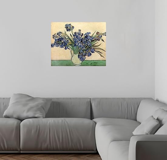 Vincent Van Gogh Iris Martin Johnson Floral Wall Decor Flower In Vase Picture Art Print Poster (16X20)