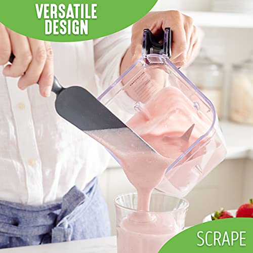 Greenlife Cooking Tools And Utensils, Easy Reach Silicone Spatula Set For Baking Mixing And Stirring, Heat And Stain Resistant,