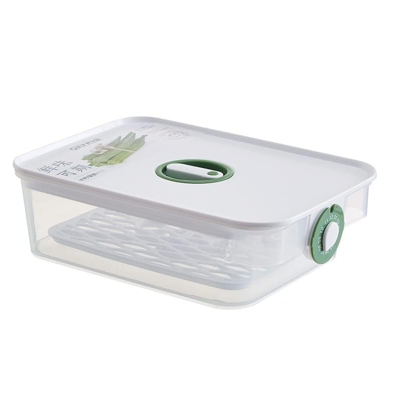 Gopendra Multipurpose Plastic Food Airtight Container | Refrigerator Bin With Removable Drain Plate | Frozen Kitchen Storage Box