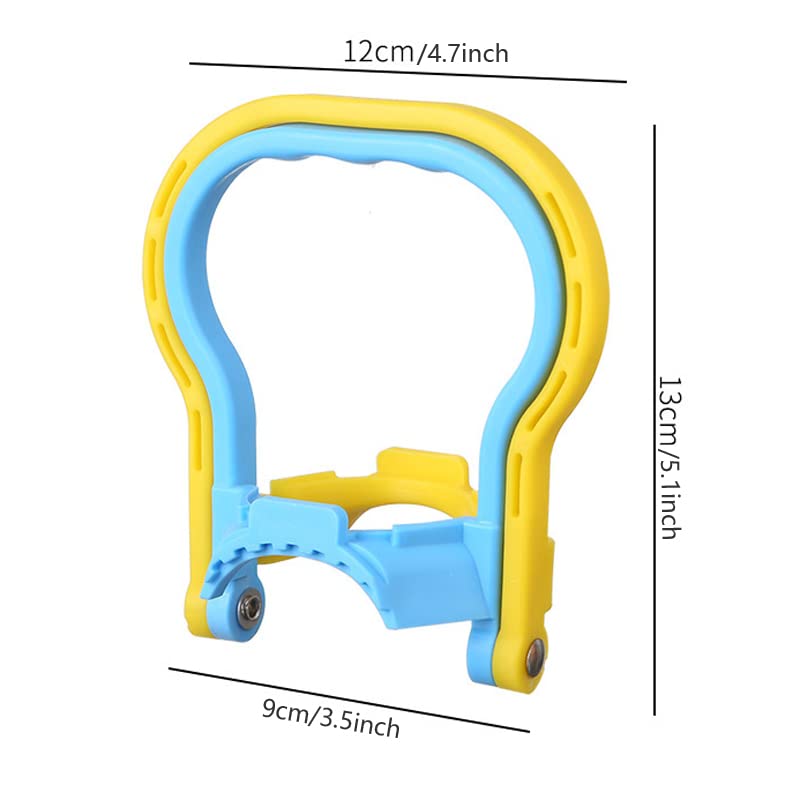TorSor Water Bottle Handle - Heavy Duty 5 Gallon Carrier with Ergonomic Grip - Blue Plastic Non-Slip Lift Handle
