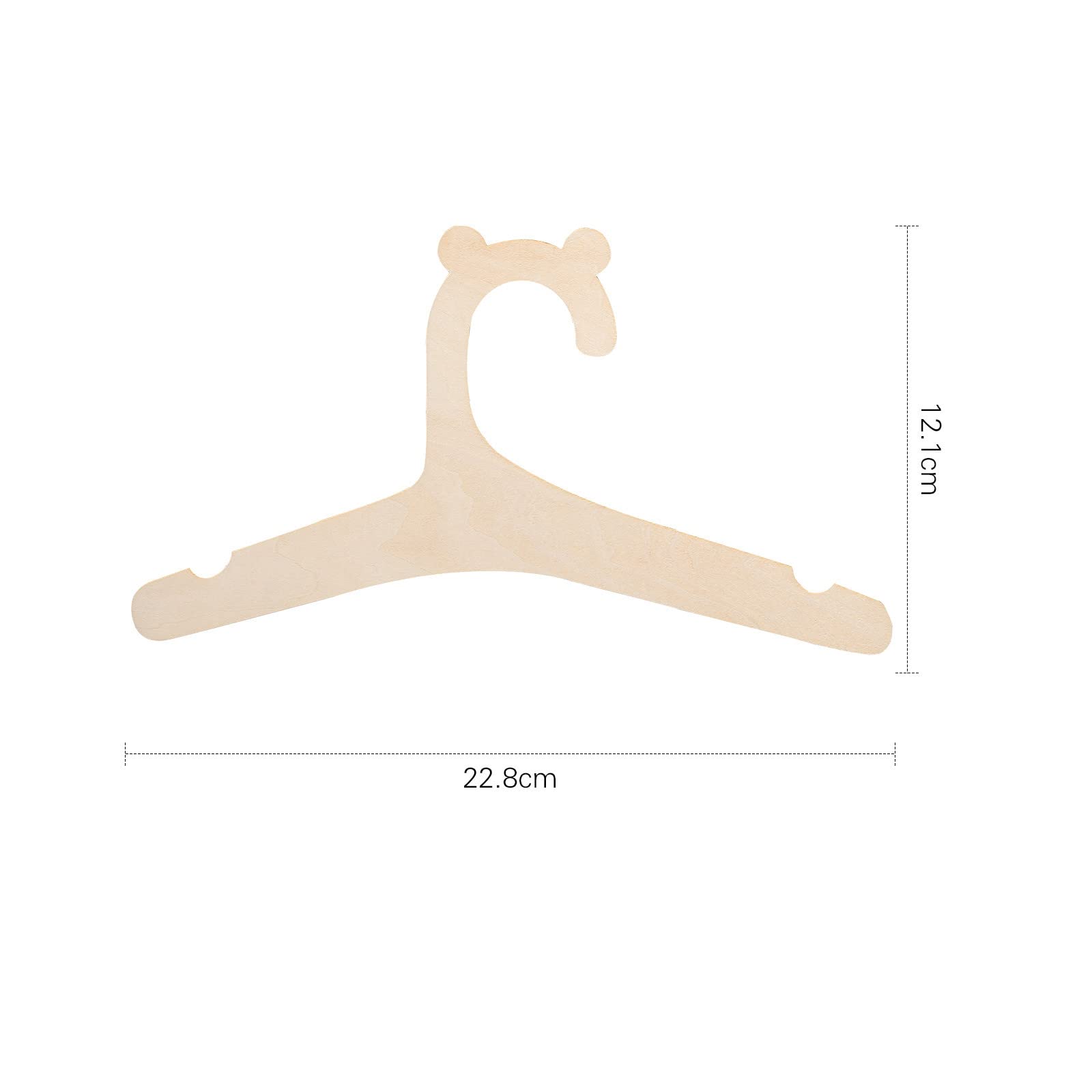 20 Pcs Kids Wooden Hangers,9'' Kids Baby Toddler Children Wooden Hangers,For Clothes & Pants,Baby Children Wooden Hangers