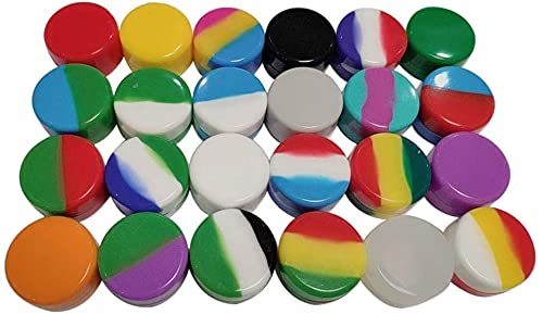 Gentcy Silicone 5ml Lots Silicone Container Box 18 colors 10pcs