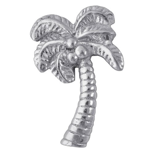 Palm Tree Napkin Weight | Silver | Brillante | Gifts | Napkin Weights | Recycled Sandcast Aluminum | Handmade In Mexico