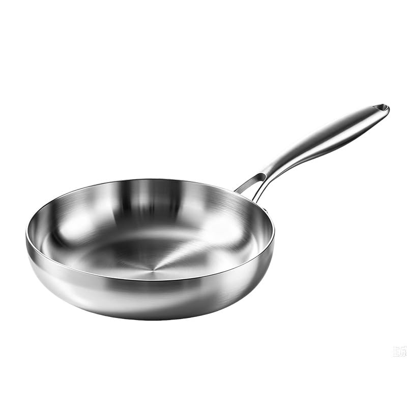 MAXCOOK 8.7 Inch TriPly Stainless Steel Frying Pan, SUS304 NonStick Coating Free, Induction Ready, Oven & Dishwasher Safe (No 