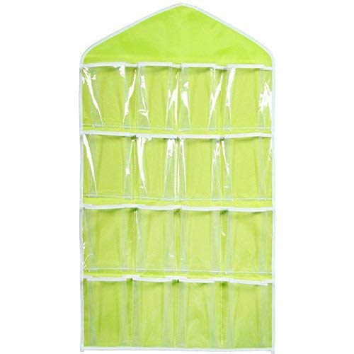 Amulakh 16Pocket Hanging Closet Organizer Jewelry And Accessories Organizer Underwear Bra Socks Ties Closet Storage Organizer H