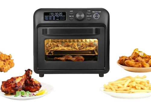 Faber Air Fryer Oven 20L,1500 Watts, Digital Control, Bake Tray, Ss Wire Tray & Basket, Crumb Tray, | 15 Preset Auto Program | B