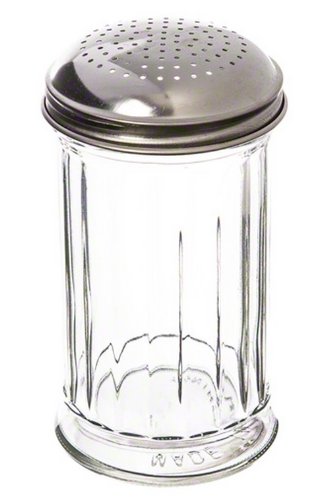 American Metalcraft Gla318 Dredge W/ 12-Oz Capacity, Glass/Stainless - Case Of 12