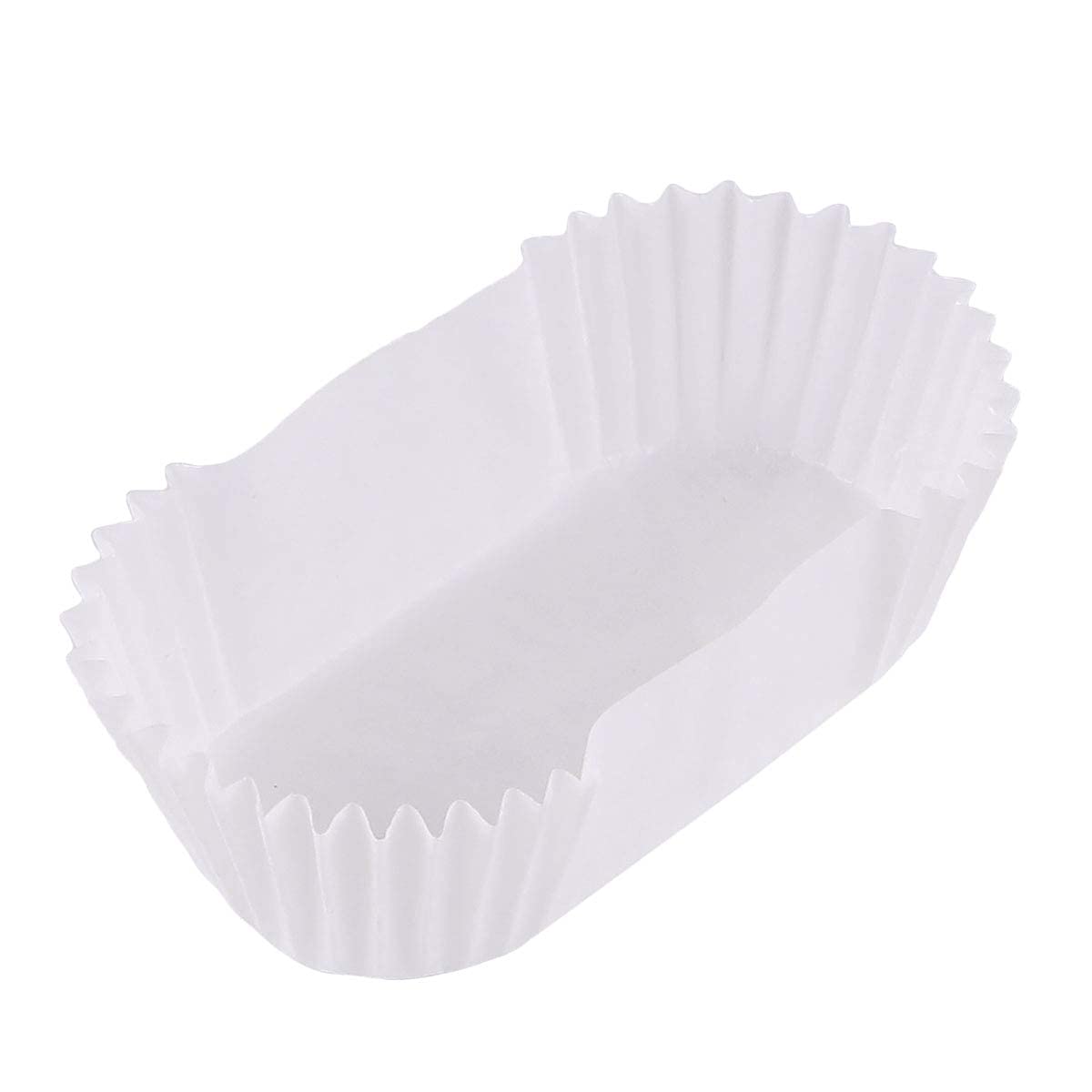 Cabilock 1000 Pcs Baking Cup Oval Cake Paper Tray Boat Shape Paper Cups High Temperature Cake Cup Bread Baking Cups Safe Grease