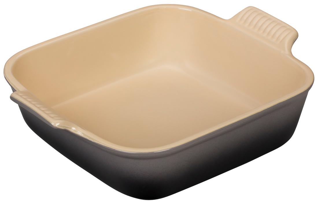 Le Creuset Stoneware Heritage Square Dish, 3 Qt. (9''), Oyster