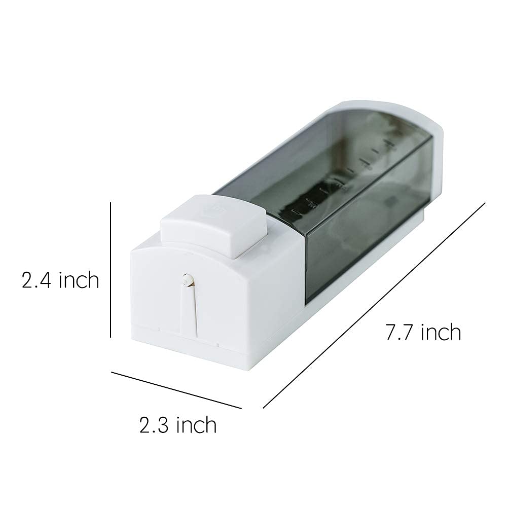 Soap Dispensers 250ml ABS Plastic Drill Free with Adhesive or Wall Mount with Screws Liquid Hand Soap Dispenser for Bathroom or Kitchen Gray