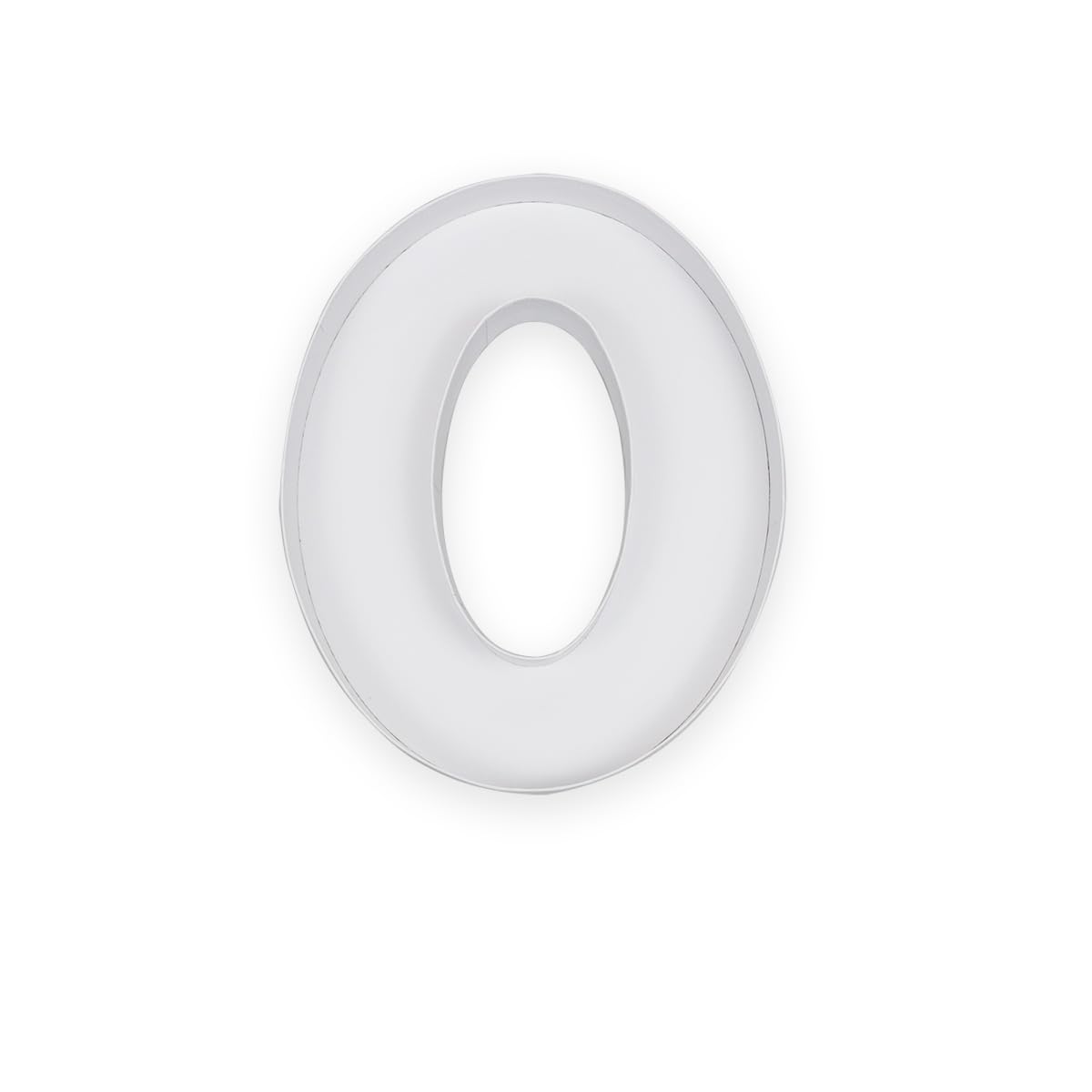 10  O Shaped Cardboard Letter Mache Chocolate Sweets Candy Container Box (White, O)