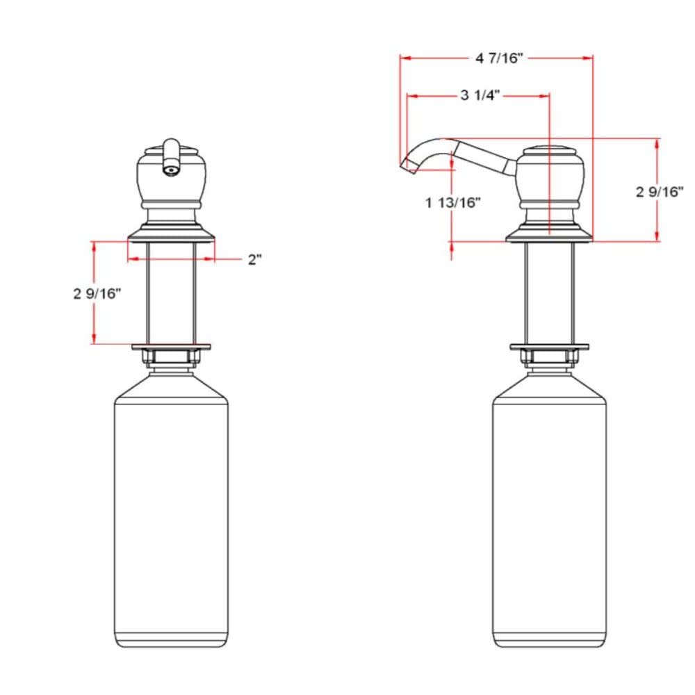 Design House 522268 Soap Dispenser In Oil Rubbed Bronze