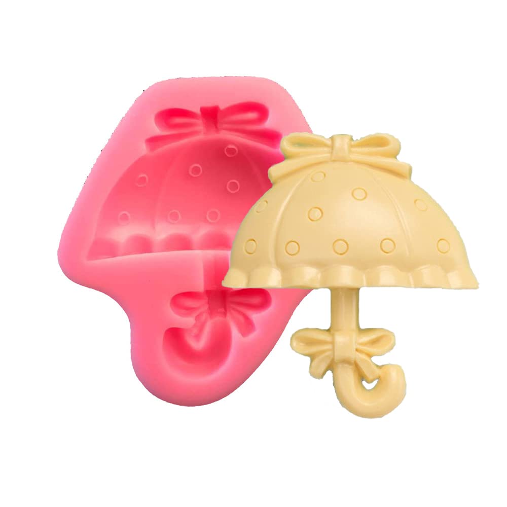 Cestony Umbrella Shape Silicone Molds For Diy Cake Fondant Biscuit Cookies Soap Sugar Pudding Chocolate Hard Candies Dessert Can